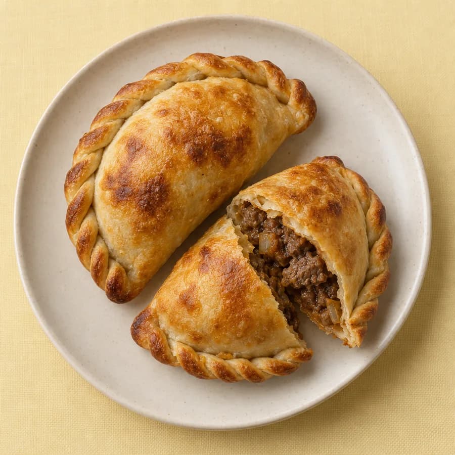Empanada de carne cortada a cuchillo