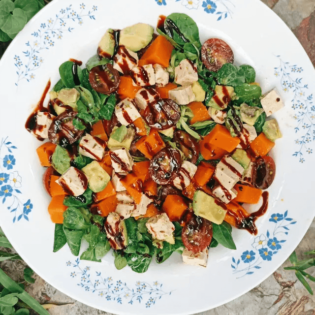 Ensalada de calabaza asada