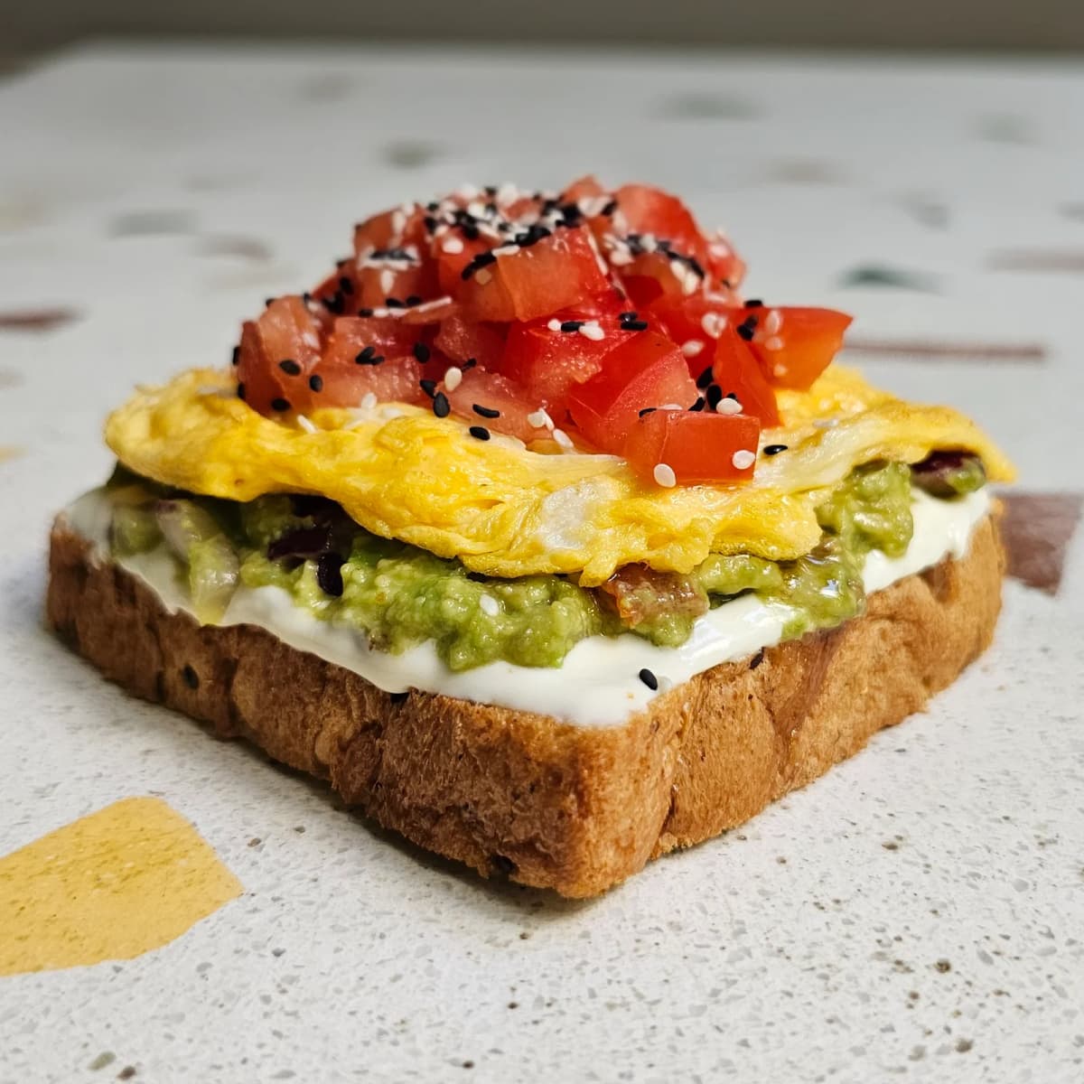 Torrada de guacamole