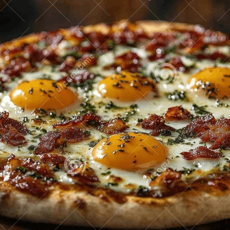 PIZZA PANCETA HUEVO