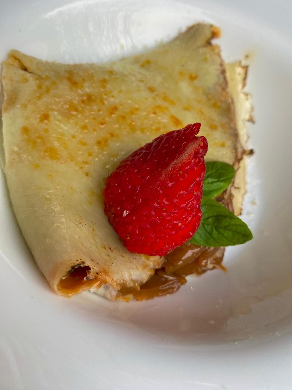 panqueca com doce de leite