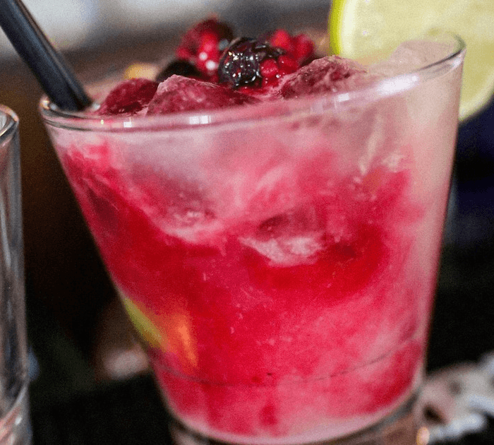 berry or passion fruit caipiroska