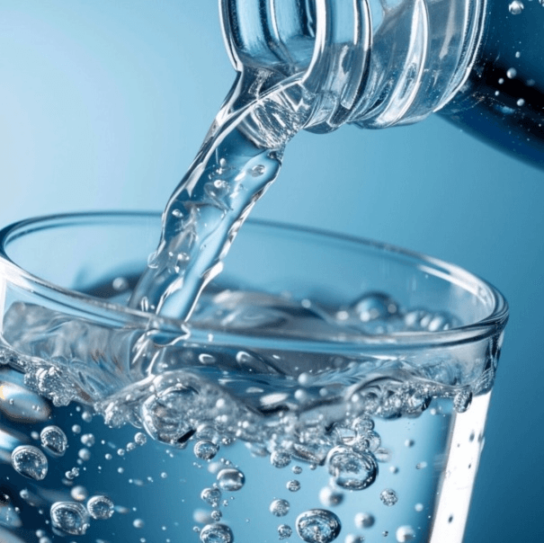 Agua sin gas