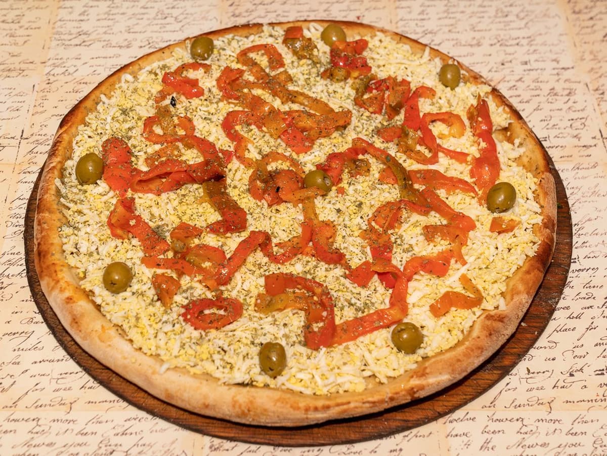 Muzzarella con Huevos y Morrón