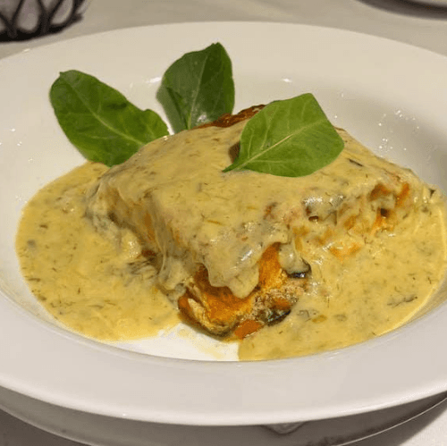 Lasagna de Salmon Rosado