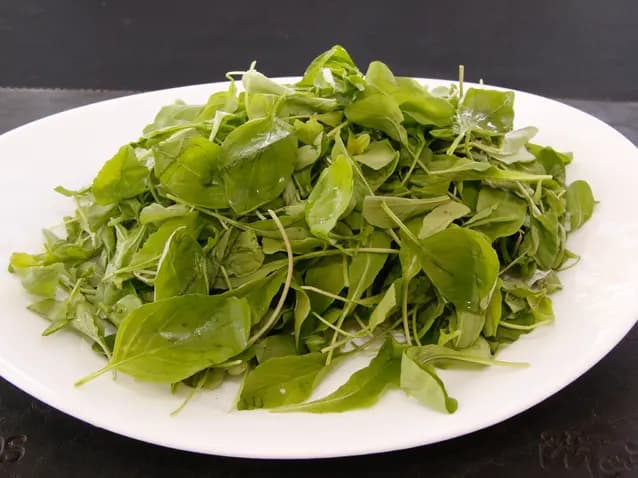 ensalada hojas verdes