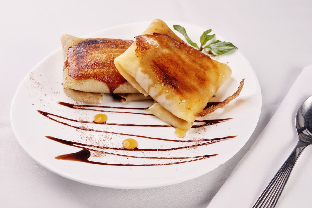 Panqueque con dulce de leche