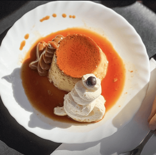 Flan mixto