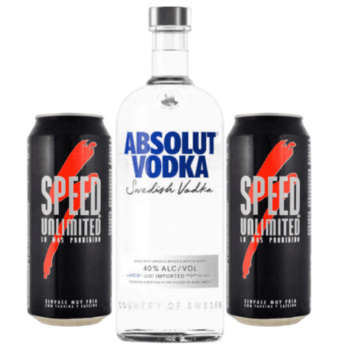 Absolut Clásico 500ml + 3 speed