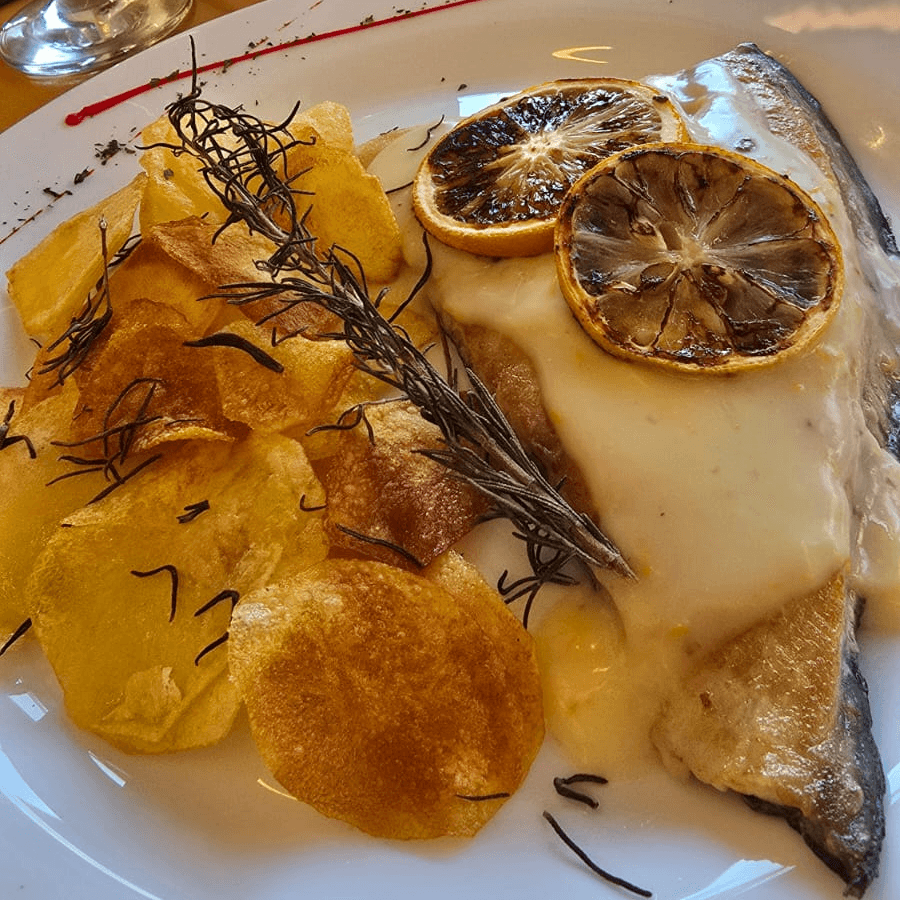 Pacú con crema cítrica